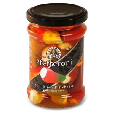 Aštrios raudonosios paprikos įdarytos sūriu, 250g
