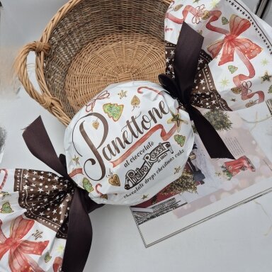 Itališkas kalėdinis pyragas Pietro Rossi Panettone su šokoladu, 850g