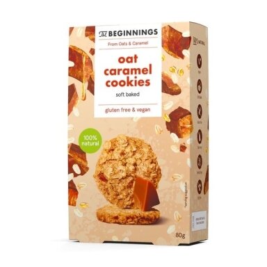 Karameliniai avižiniai sausainiai, 80g