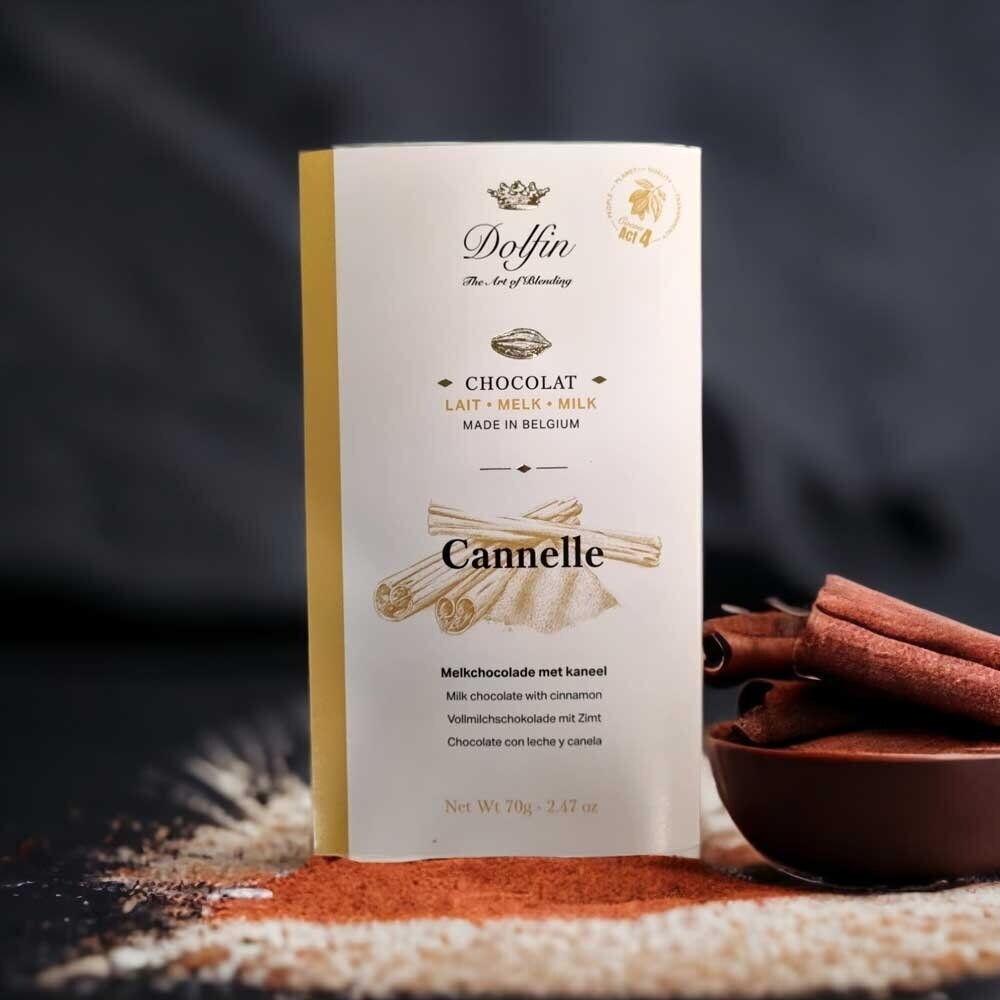 Pieniškas šokoladas su cinamonu, 70g