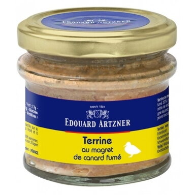 Rūkytų ančių krūtinėlių terinas, 100 g