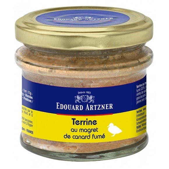 Rūkytų ančių krūtinėlių terinas, 100 g