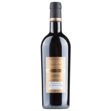 Vynas PRIMITIVO DOC RISERVA, 0.75 l Vynas PRIMITIVO DOC RISERVA, 0.75 l