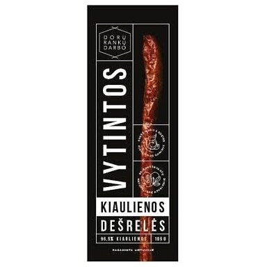 Vytintos kiaulienos dešrelės, 105g